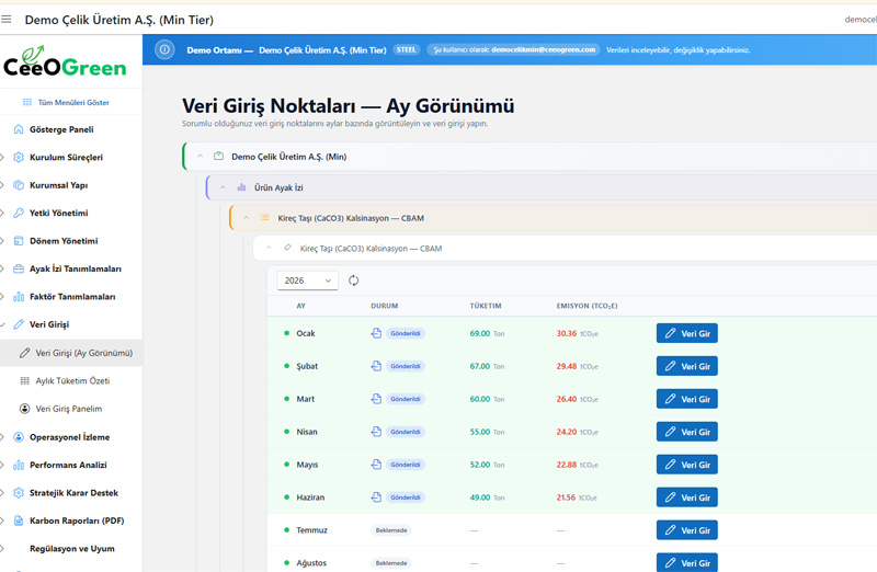 Kurumsal Veri Giriş Panosu